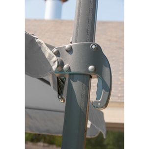 SEVILLA - Parasol avec pied excentré en acier et toilee