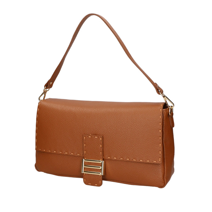 Borsa a spalla da donna - Modello Walda - Vera pelle - 34.0 x 17.5 x 10.0 cm