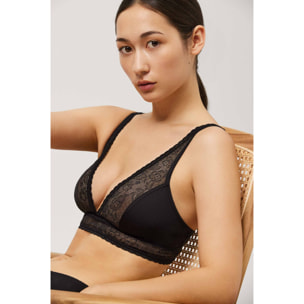 Reggiseno bralette senza ferretto nero