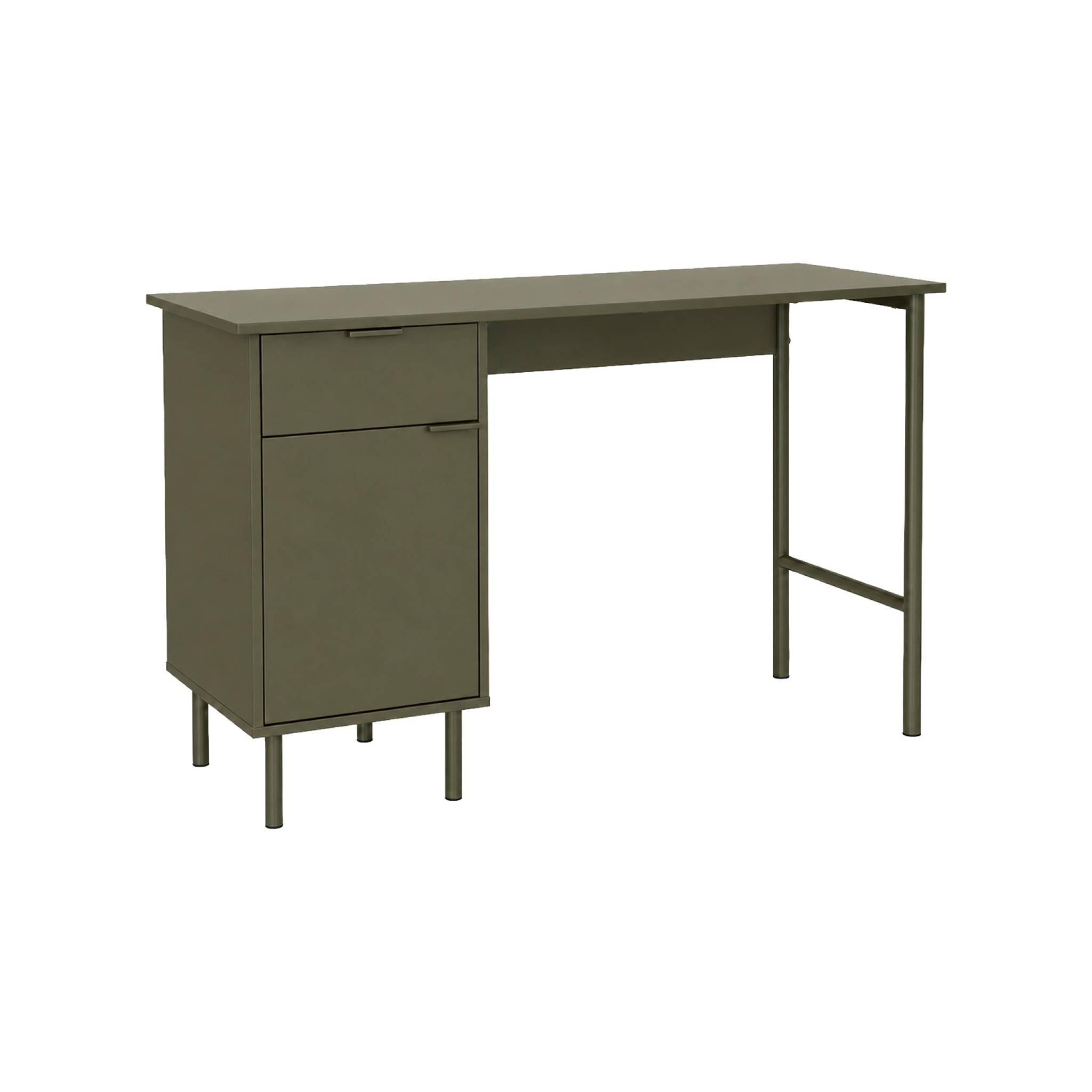 Bureau décor bois et métal 1 tiroir 1 porte ELLIE