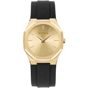 Reloj Millner OXFORD-SPORT-GOLD Mujer Analogico Cuarzo con Correa de Silicona