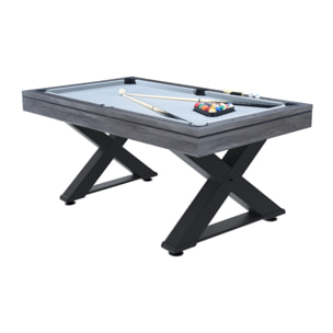 Table multi-jeux, ping-pong et billard en bois gris  ARIZONA