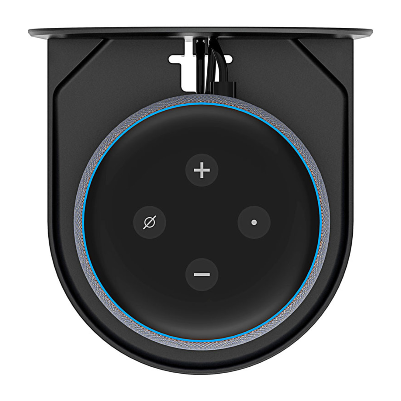 Soporte de pared para altavoces inteligentes con organizador de cables