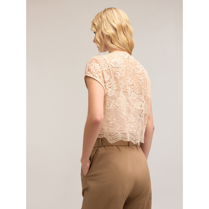 Motivi - Blusa de encaje - Rosa