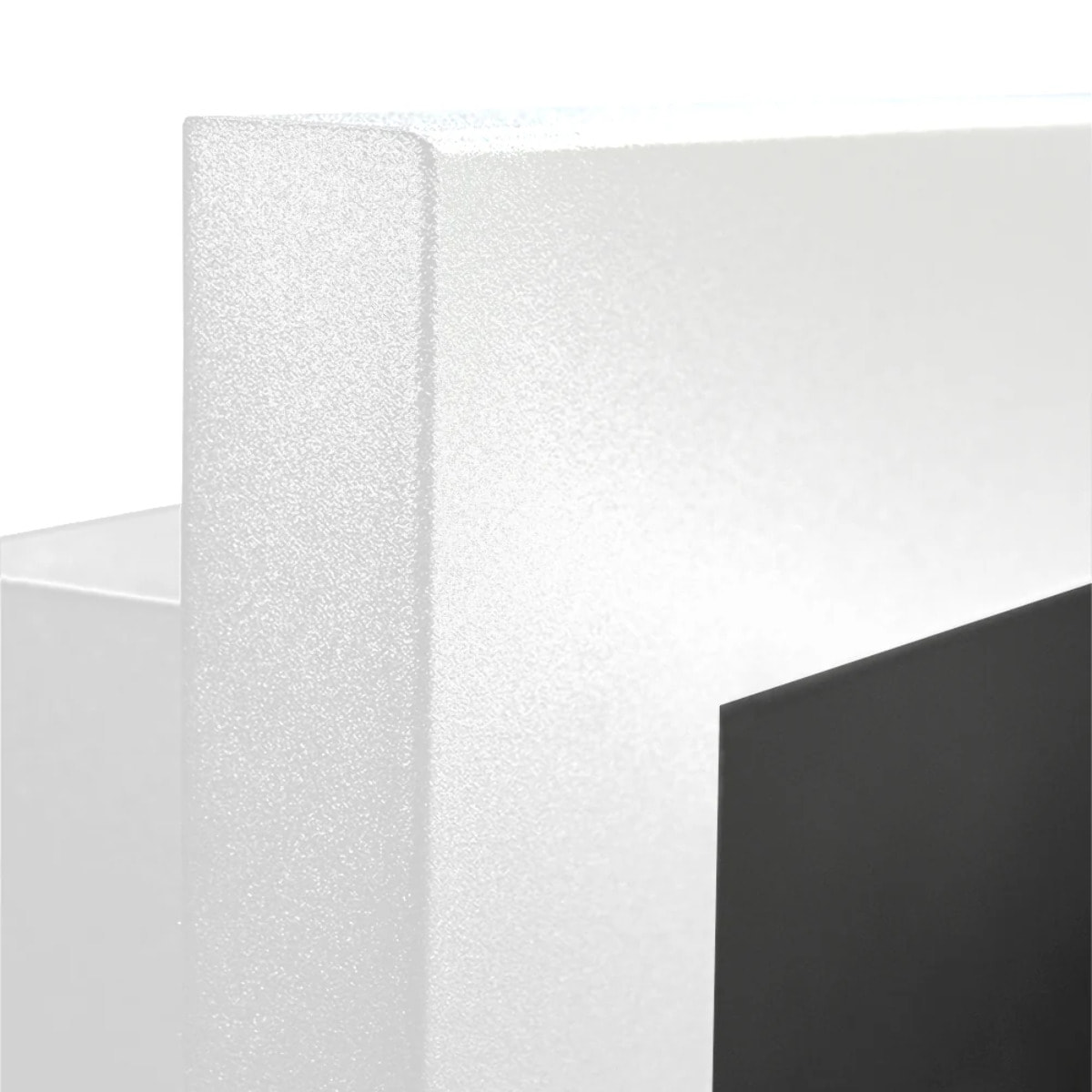Livorno - Camino a Bioetanolo da Parete 90x40x12 cm con Bruciatore 0,75lt in Acciaio e Vetro Bianco