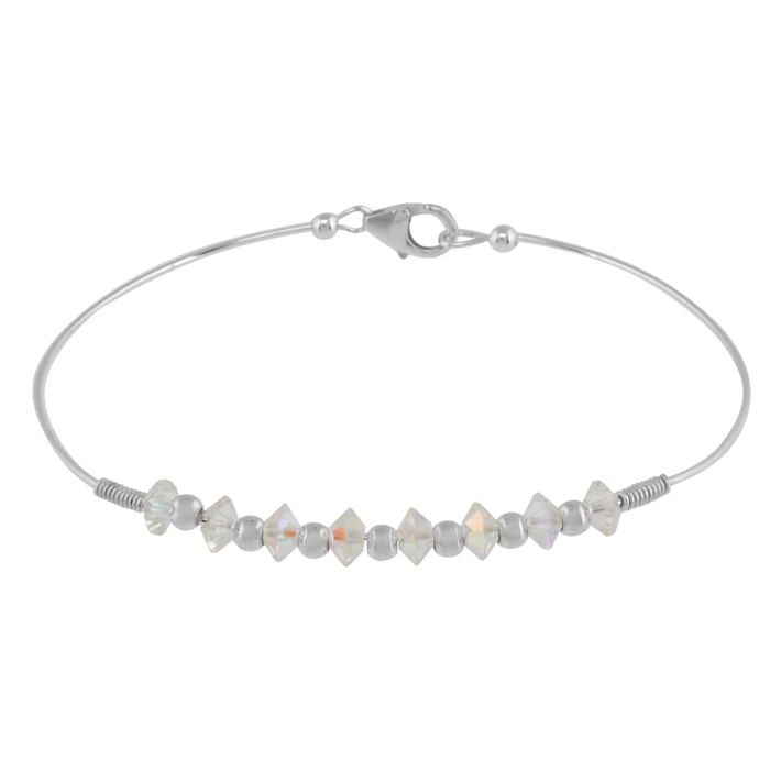 Pulsera plata de ley 925 Space cristal Swarovski