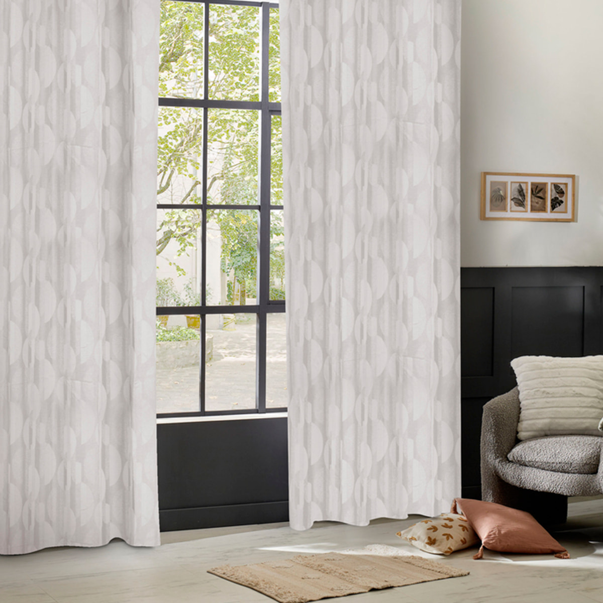 Rideau "Wimbi" jacquard lin 140x260cm