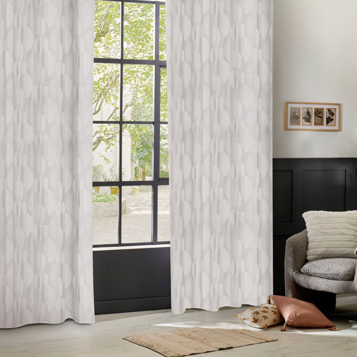 Rideau "Wimbi" jacquard lin 140x260cm