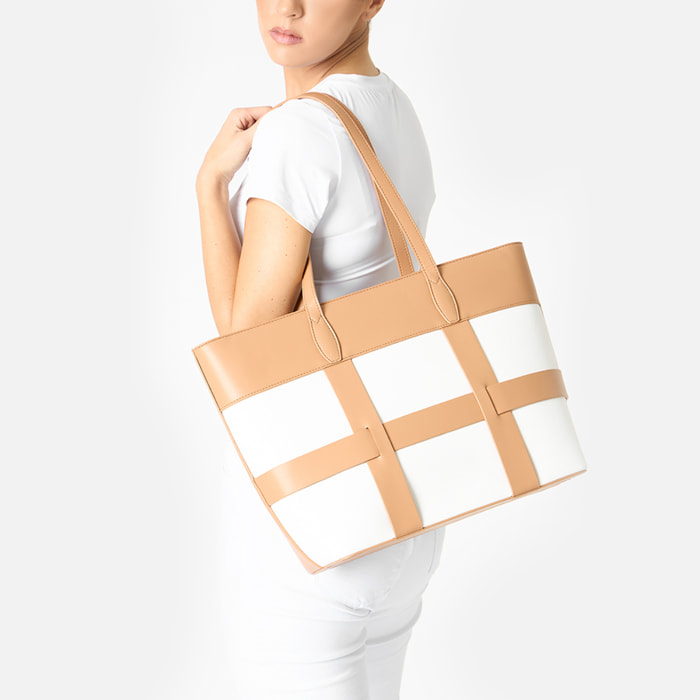 Borsa a spalla donna cognac