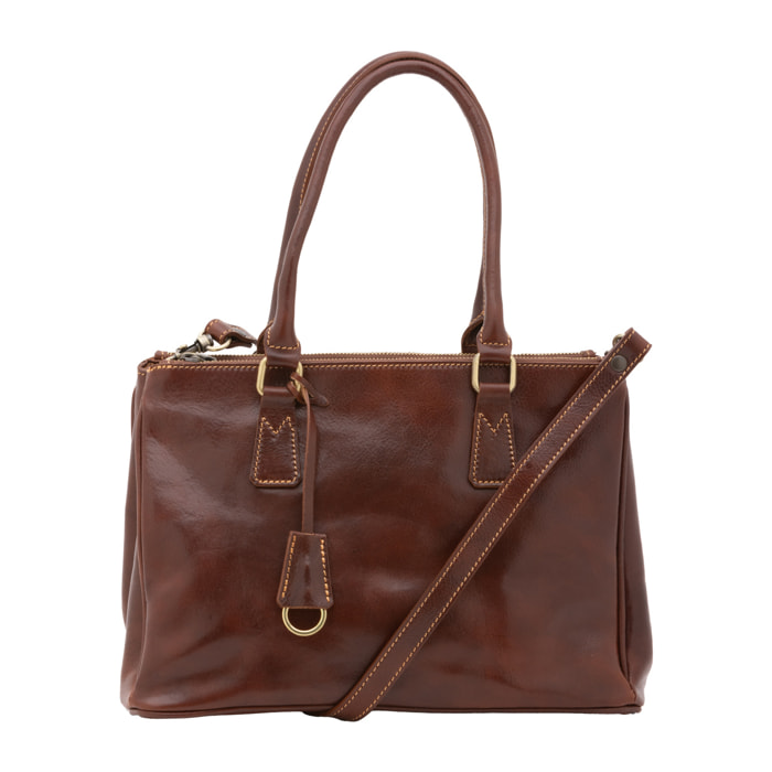 Borsa a tracolla  da donna In Vera pelle Made in Italy 35x23x16 cm