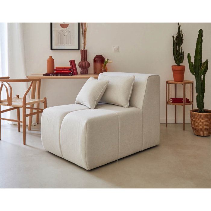 Caracas - module d'assise sans accoudoirs - en tissu - Beige