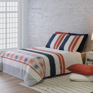 Parure housse de couette 3pcs 100% coton 57fils elegance