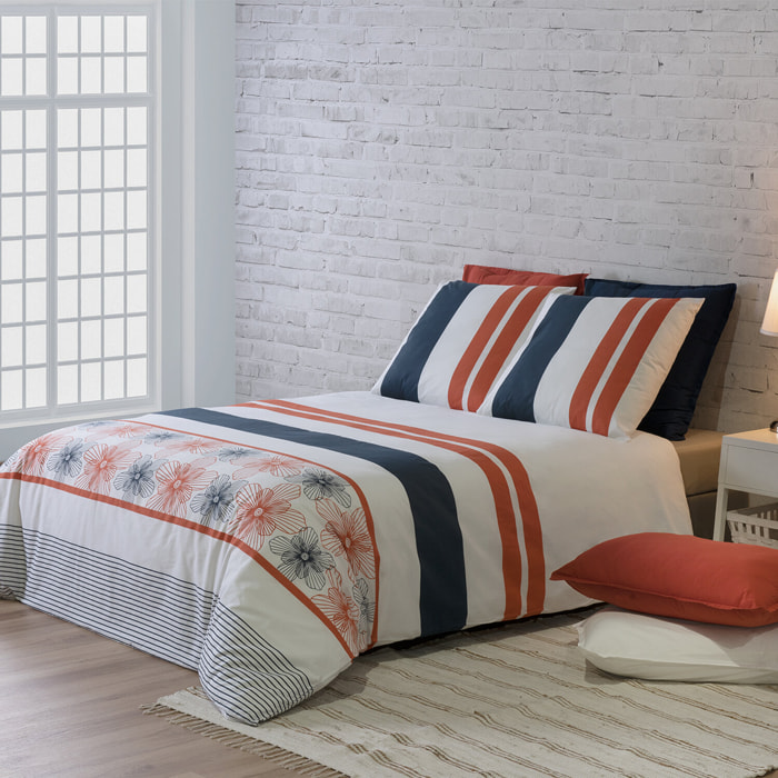 Parure housse de couette 3pcs 100% coton 57fils elegance