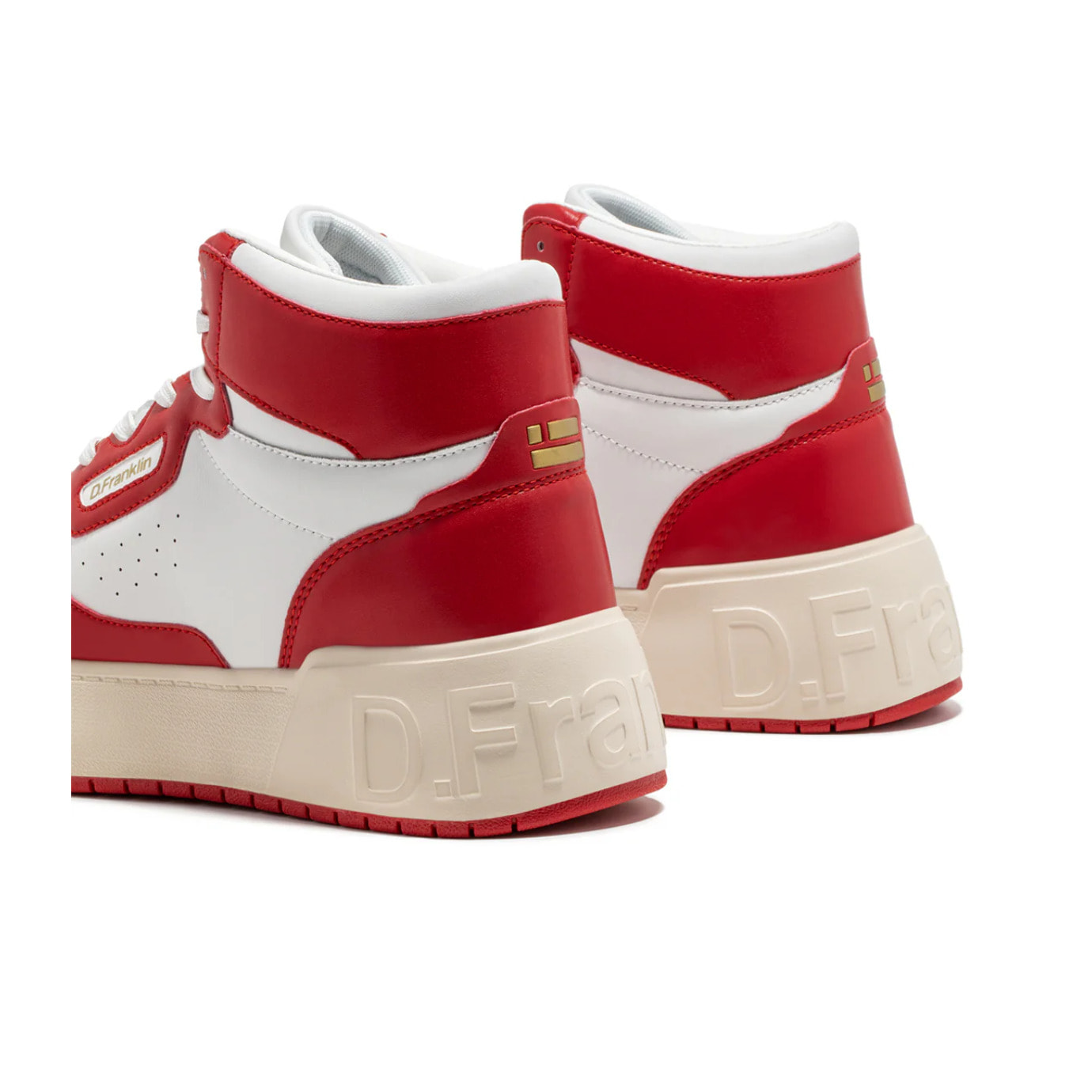 Zapatillas Altas Abotinadas Unisex High Court Basic Red / Red D.Franklin