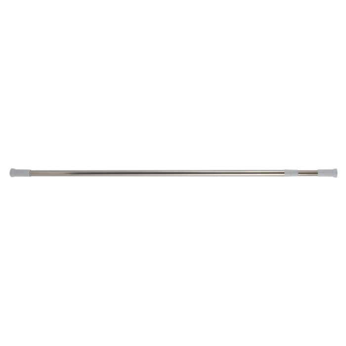 Barre tringle pour rideau de douche ou baignoire extensible en Inox 140-260cm Chromé MSV