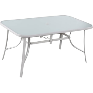 Table de jardin "Cordoba" - Phoenix - 6 places - Blanc