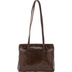 Borsa a spalla  da donna In Vera pelle Made in Italy 23x30x12 cm