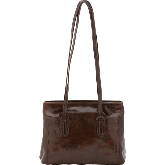 Borsa a spalla  da donna In Vera pelle Made in Italy 23x30x12 cm