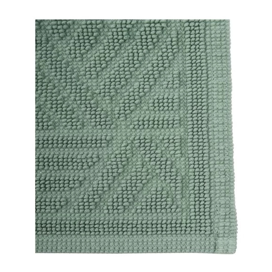 Tapis de bain Coton CUBO 50x80cm Vert Basil Spirella