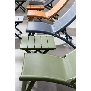 Set di 2 poltrone reclinabili TAYLOR in alluminio e textilene blu navy
