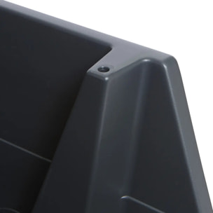 Tour de rangement Essentiels rectangulaire H.66cm noir