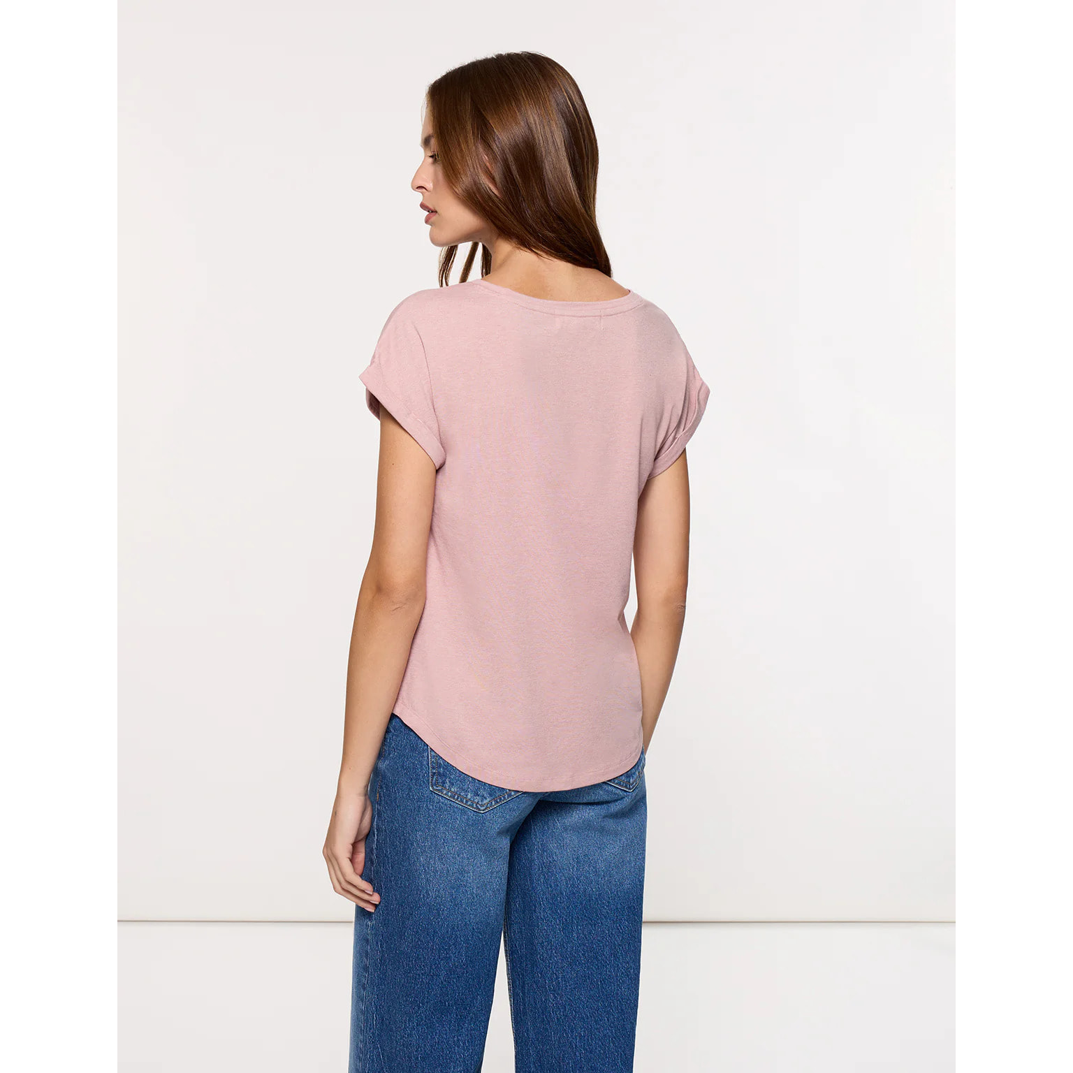 Camiseta Manga Corta Rosa - Luma