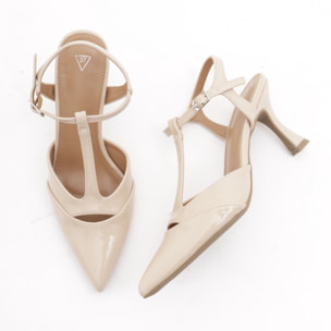 DECOLLETE' T-BAR CHOCOLA' BEIGE