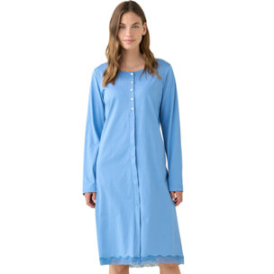 Camicia da notte donna estiva in cotone articolo essential. Noidinotte