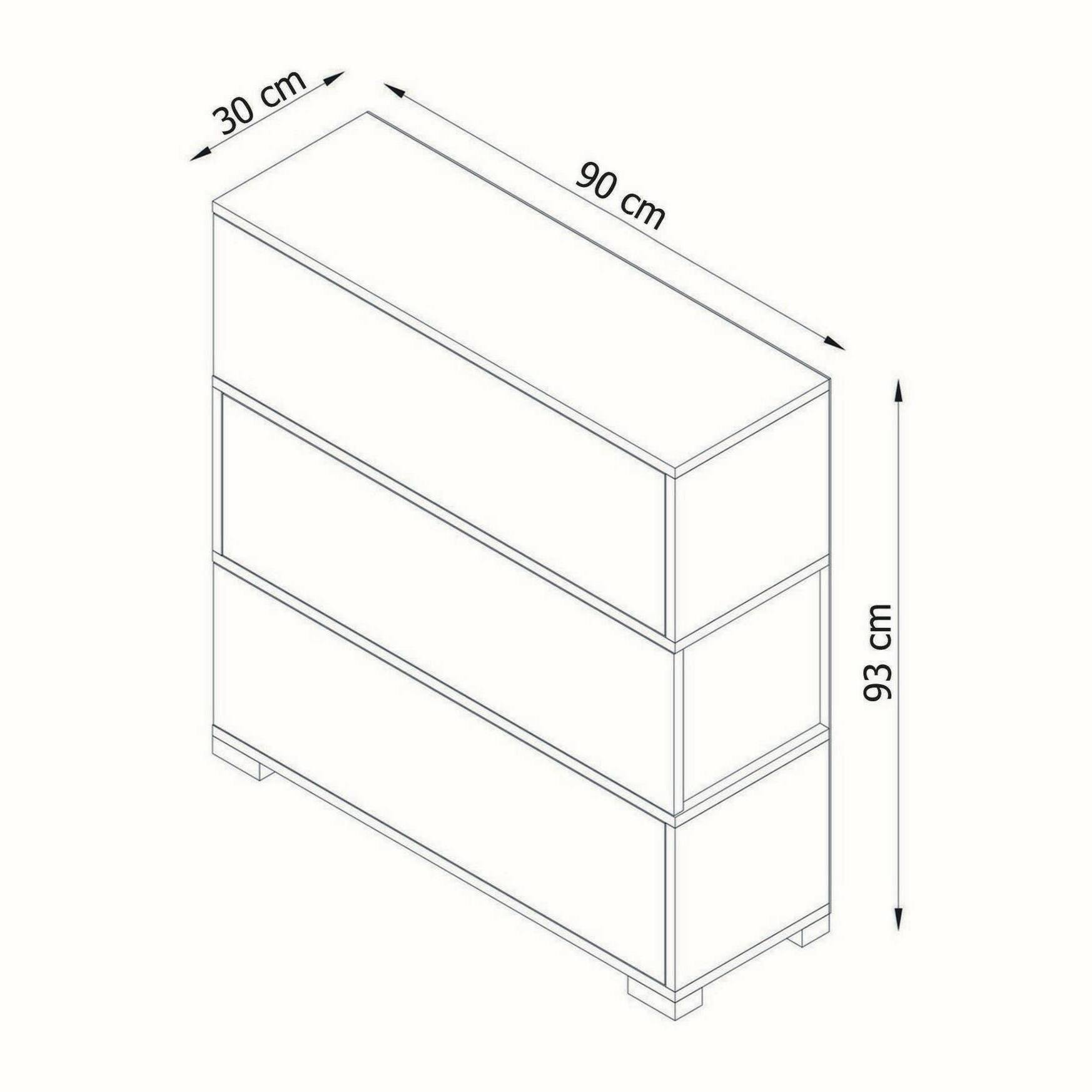 Scarpiera Dgallopp, Mobile portascarpe, Armadio da ingresso multiuso, Mobiletto per calzature, 90x30h93 cm, Bianco e Noce