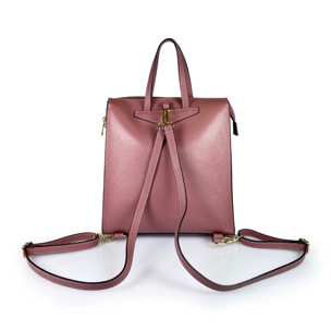 Borse Donna colore Rosa-in pelle Made in Italy 27 x 31 x 13cm