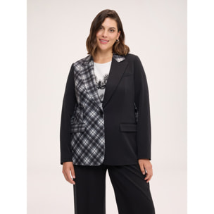 Fiorella Rubino - Blazer bicolor - Negro
