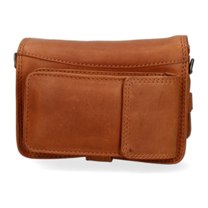 Borsa a tracolla  da uomo In Vera pelle Made in Italy 20x11x10 cm