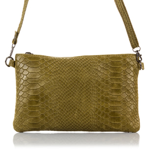 Deanna Borsa a mano Donna.Pelle autentica Sudia Incisa Serpente