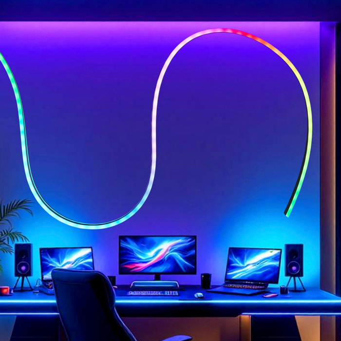 Ruban Led Effet Neon Rainbow 5m Usb