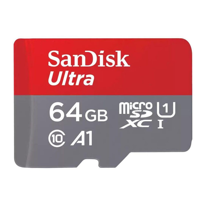 Carte Micro SD SANDISK 64Go Ultra microSDXC + SD adapteur