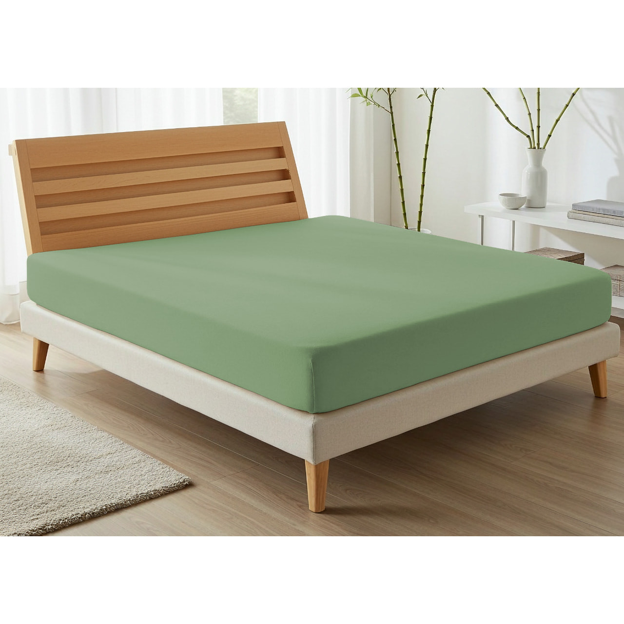 Lenzuolo Sotto Con Angoli No Stiro Tinta Unita Francesca Salvia