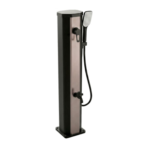 Tanaga Bronze 20 - Doccia Solare Bassa Da Giardino 20L Con Doccetta E Rubinetto Lavapiedi