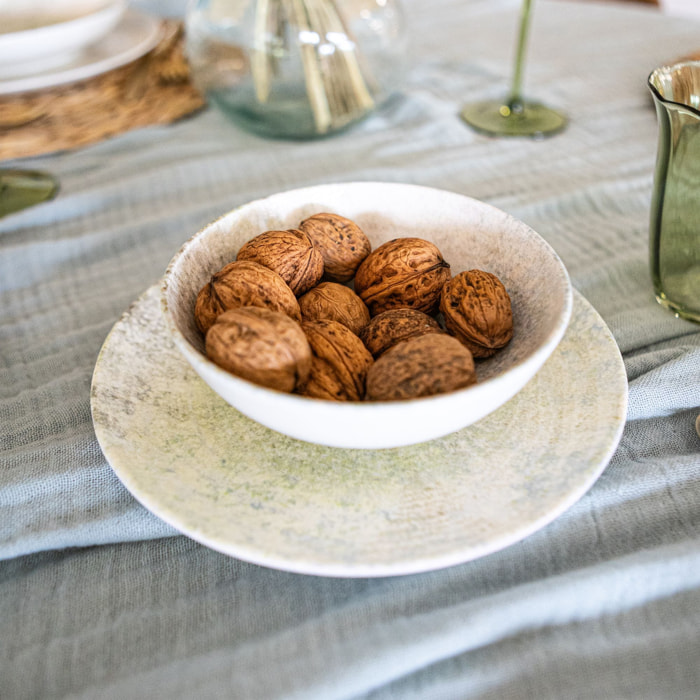 Lot de 6 coupelles en porcelaine verte 14cm NATURA