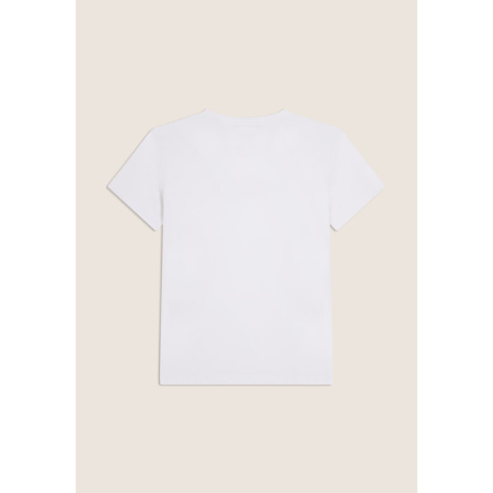 T-shirt Comfort Fit con Logo FREDDY e Slogan "Time Shine"
