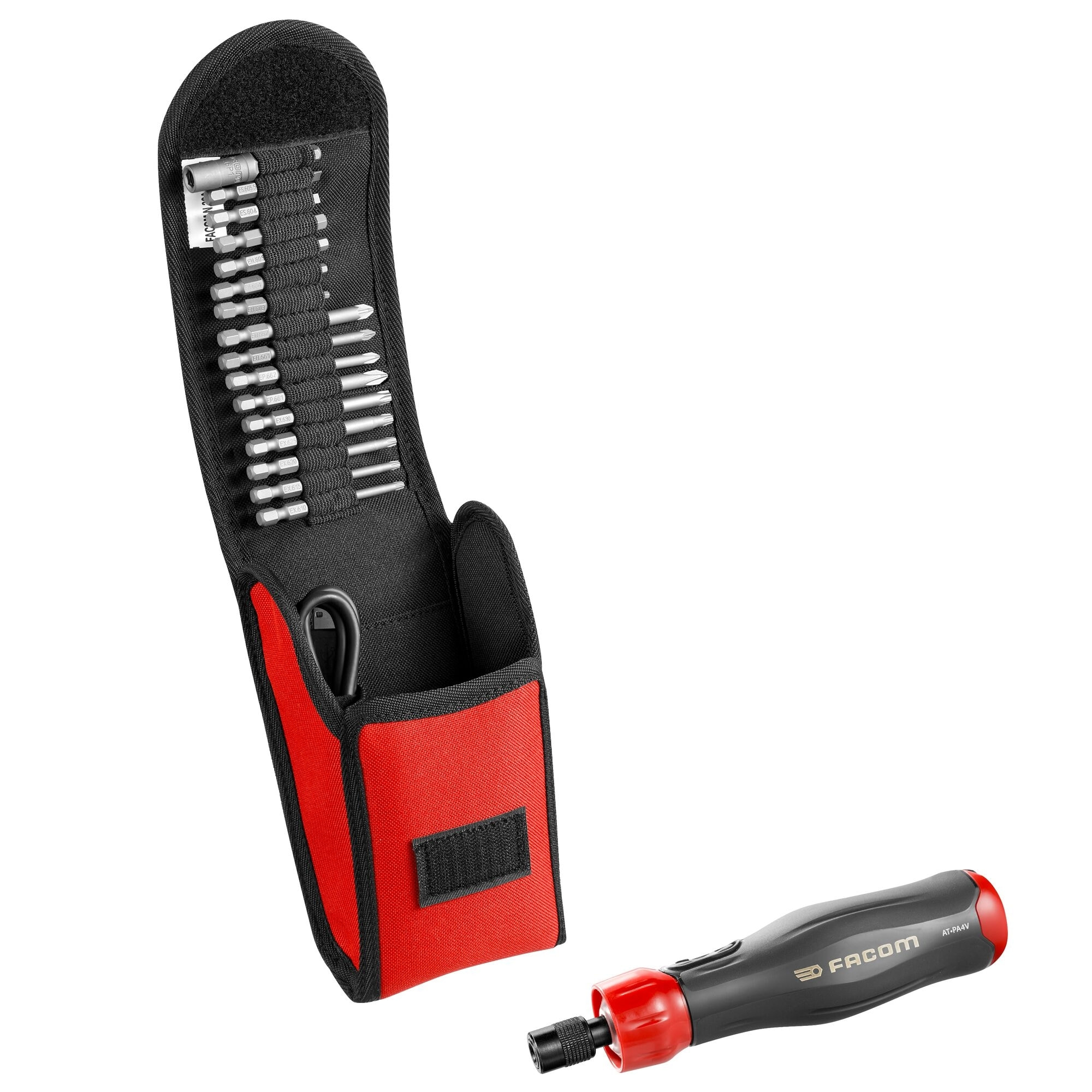 FACOM Tournevis Assisté E-PROTWIST - ATPA4V.J16PB - Livré En Pochette Avec 15 Embouts