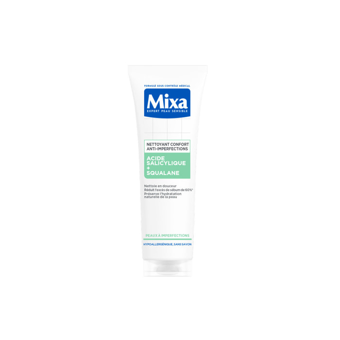 Mixa Lab Nettoyant Confort Anti-imperfections à l’Acide Salicylique 150ml