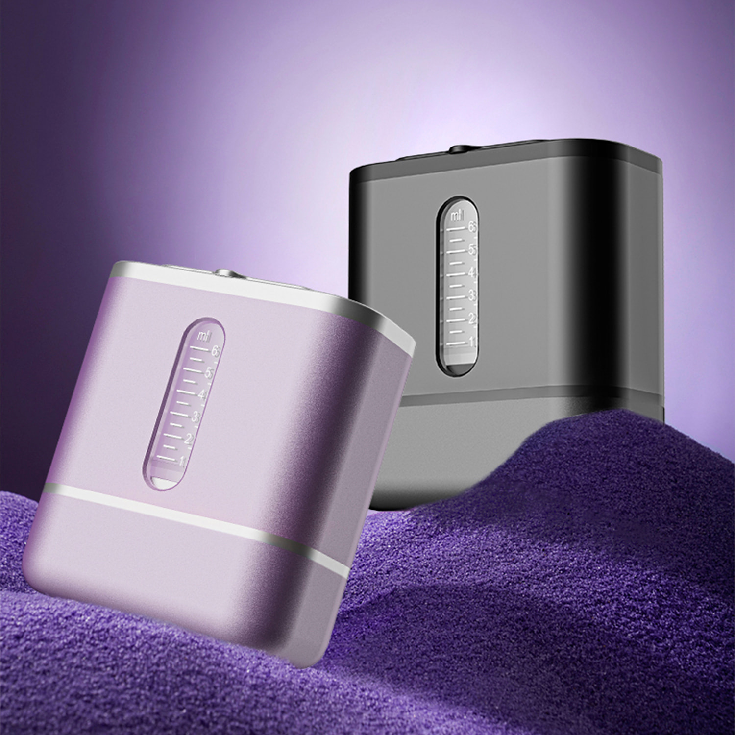 Applicatore di lozioni/farmaci per capelli con trattamento di luce rossa per i capelli. Setole in corno di vacca.