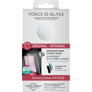 Protège écran FORCE GLASS Samsung A14 4G/5G