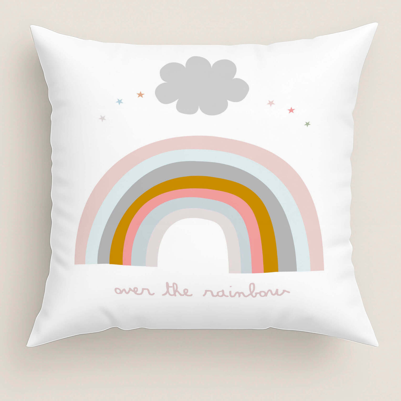 Funda de Cojín Estampado - Con Cremallera - Sin relleno - 100% Algodón - Pegaso Mágico