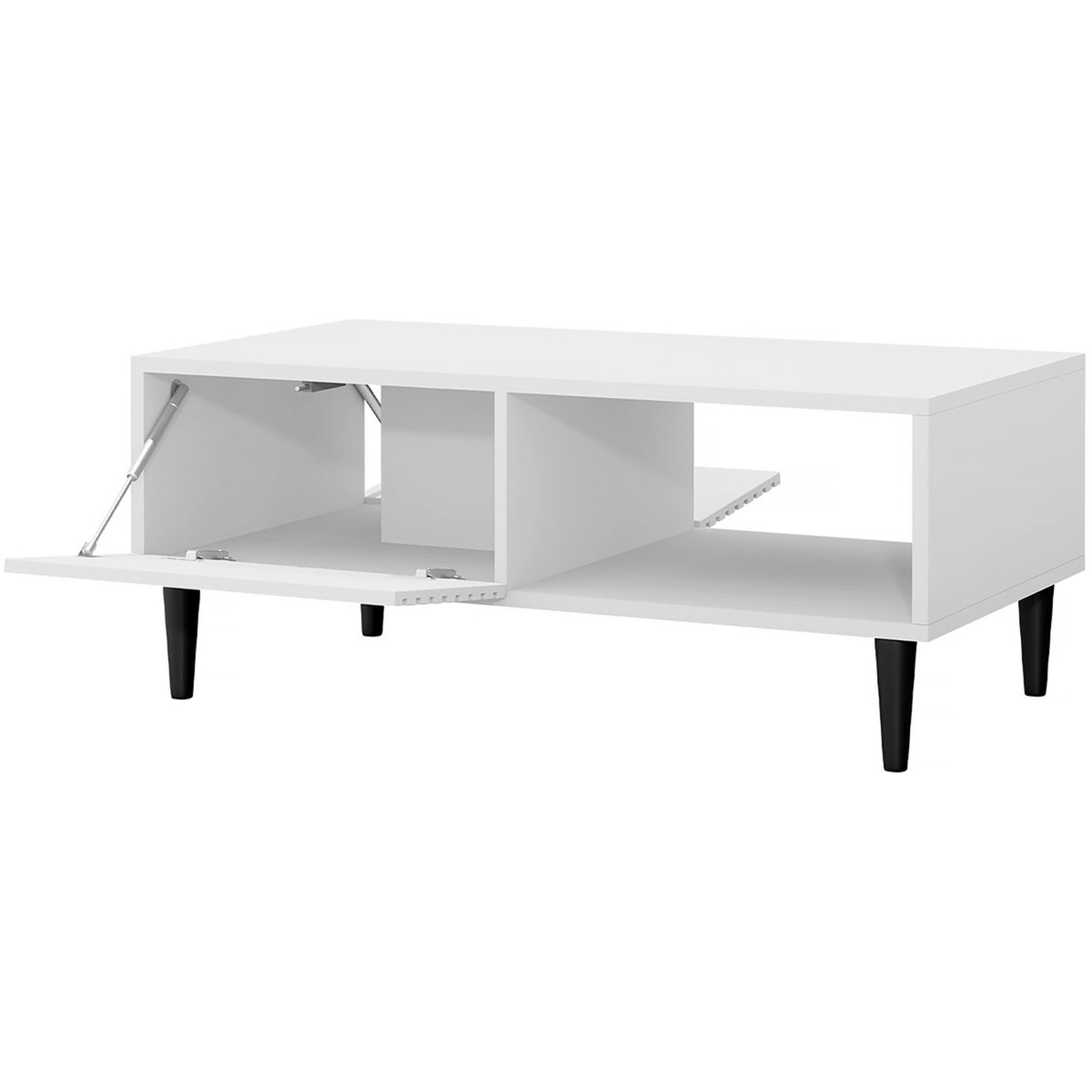 Table basse "Nakomo " - 100 x 41 x 52 cm - Blanc