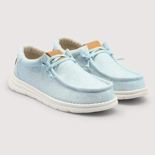 Mocasines Casual Azul Claro - Shia