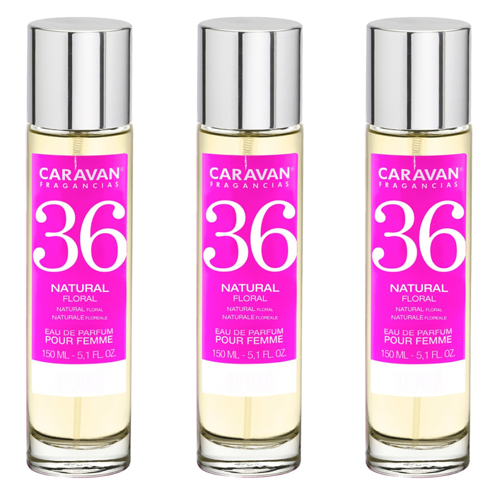 Caravan fragancias set de 3 frascos perfume de mujer nº36, de 150 ml