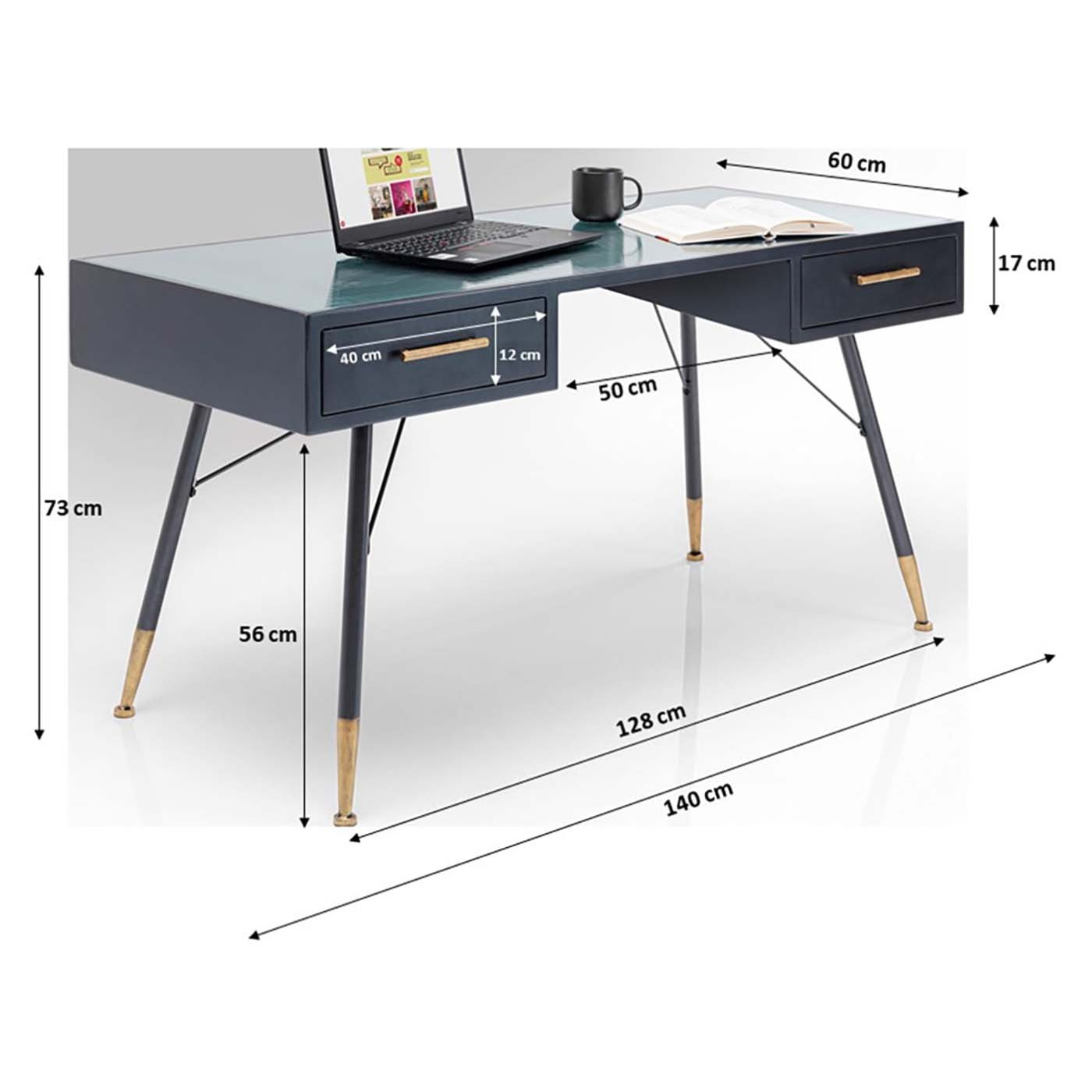 Bureau La Gomera 140x60cm Kare Design