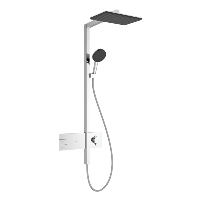 Colonne de douche Raindance Alive Q 2 jets avec thermostatique ShowerSelect Comfort, chromé