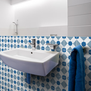 Stickers muraux - Sticker Mural Carrelage adhésif Cuisine Salle de Bain - 30 STICKERS CARRELAGES AZULEJOS MONICA